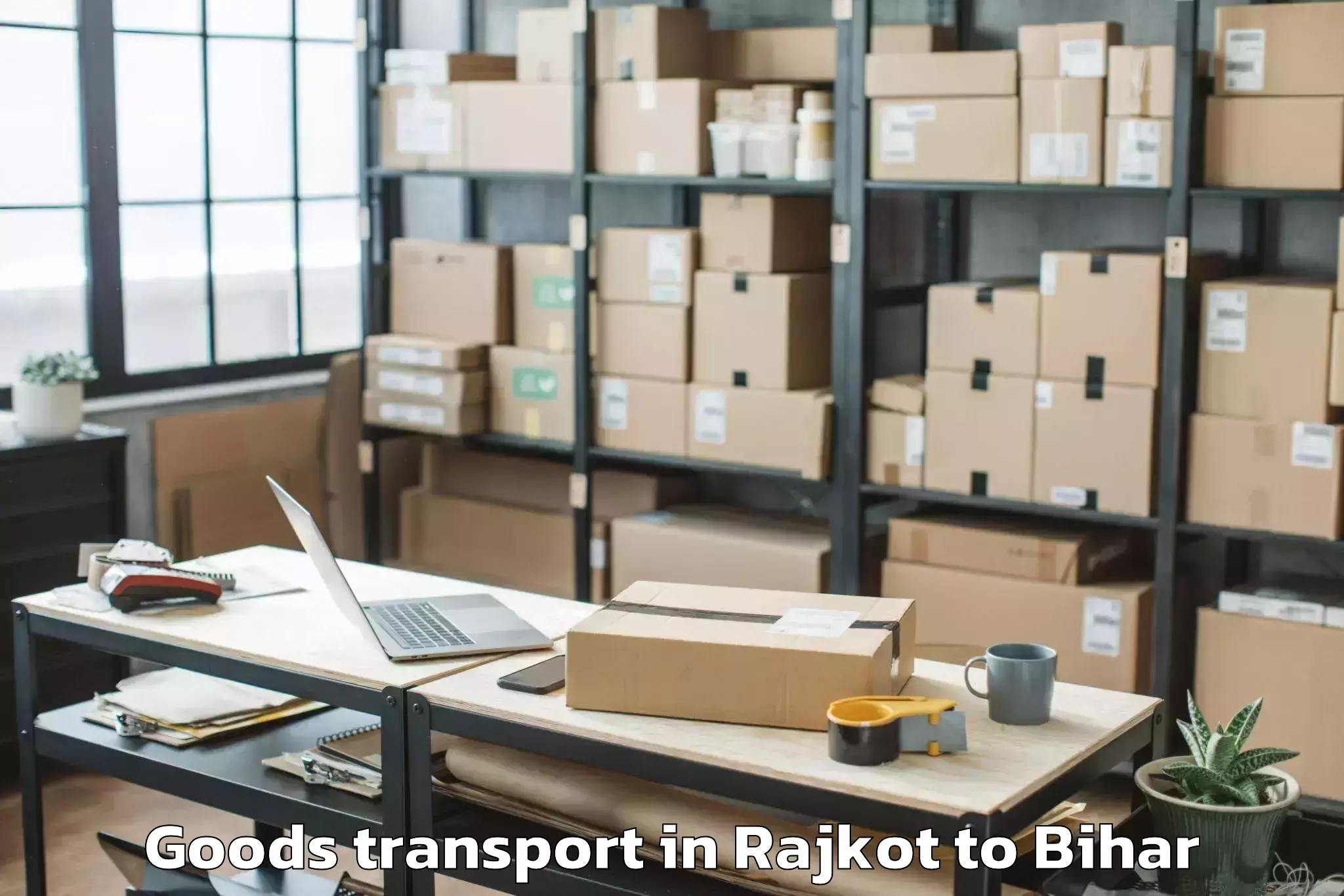 Rajkot to Warisnagar Goods Transport Booking